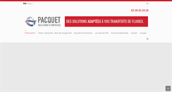 Desktop Screenshot of empotage-pacquet.com